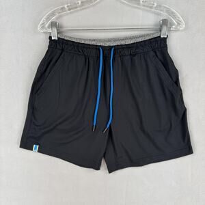 Chubbies Shorts Mens Small Black Athletic Drawstring Stretch Lightweight Gym
